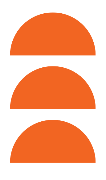 Orange Half Circles