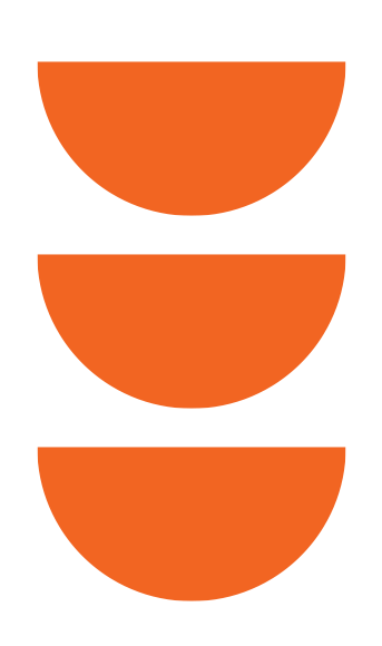 Orange Half Circles