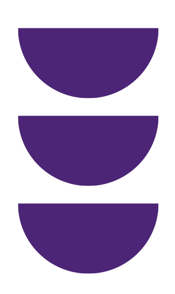 Purple Half Circles